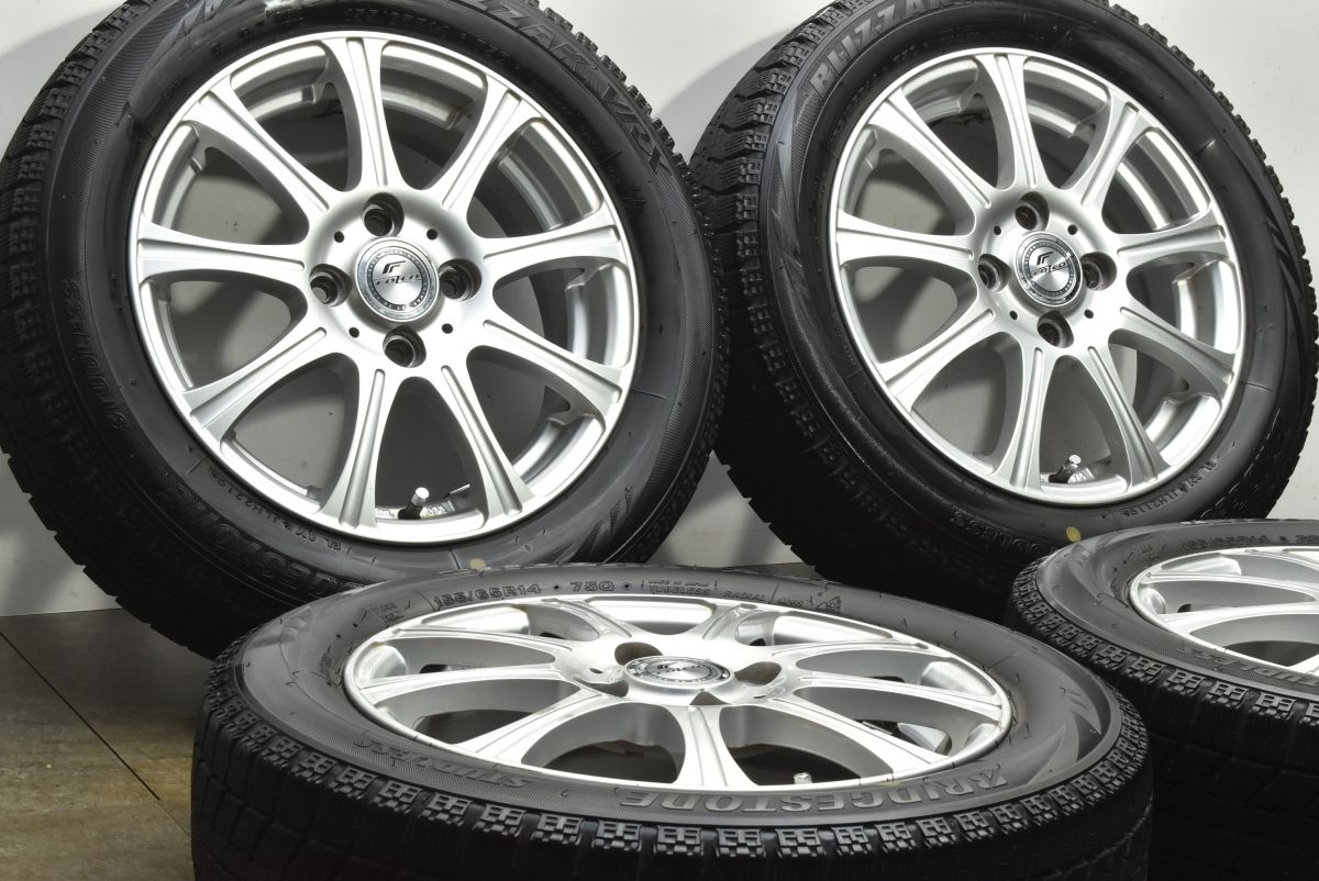 交換用に FOZEO 14 in 4 5 J 45 PCD 100 ブリヂストン ブリザック VRX 155 65 R N BOX ONE デイズ アルト ワゴンR ムーブ タント