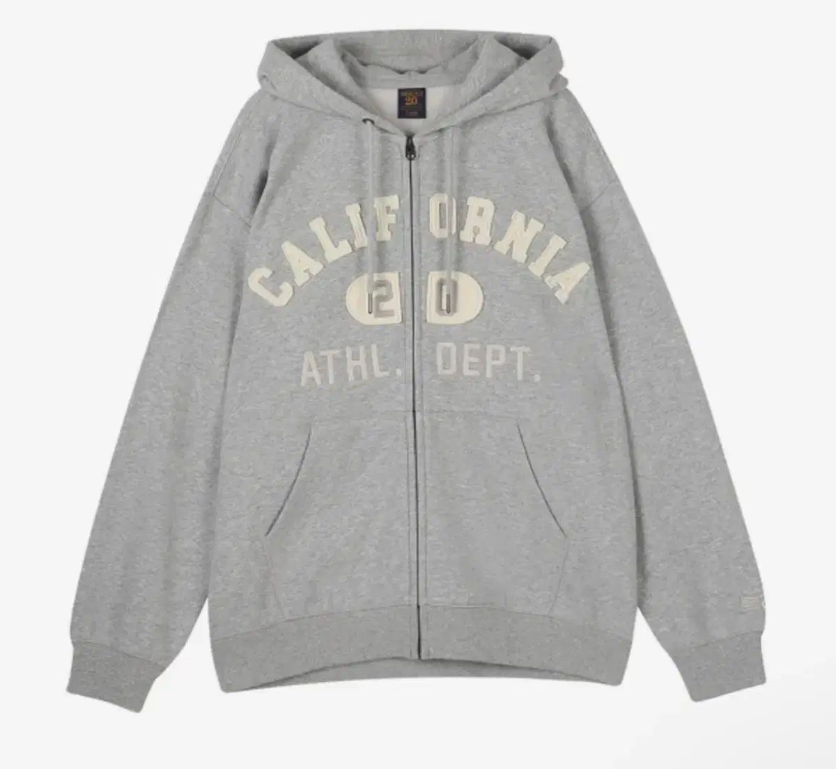 WHO A U フーアーユー 起毛 フードジップアップ グレー