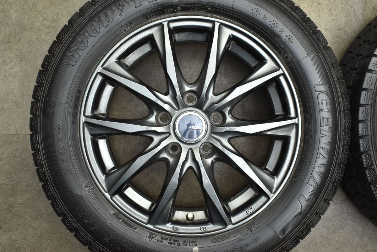  スタッドレス DOS 16 in 6 5 J 38 PCD 114 3 グッドイヤー アイスナビ7 215 60 R クラウン カムリ オデッセイ ヴェゼル アコード CX 16インチ タイヤ ホイールセット