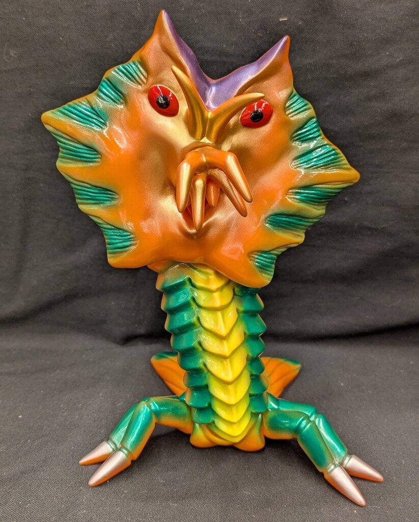 M1号 M1号ウルトラシリーズ ビラ星人(オレンジ成型/体黄メタ緑 目赤 顔