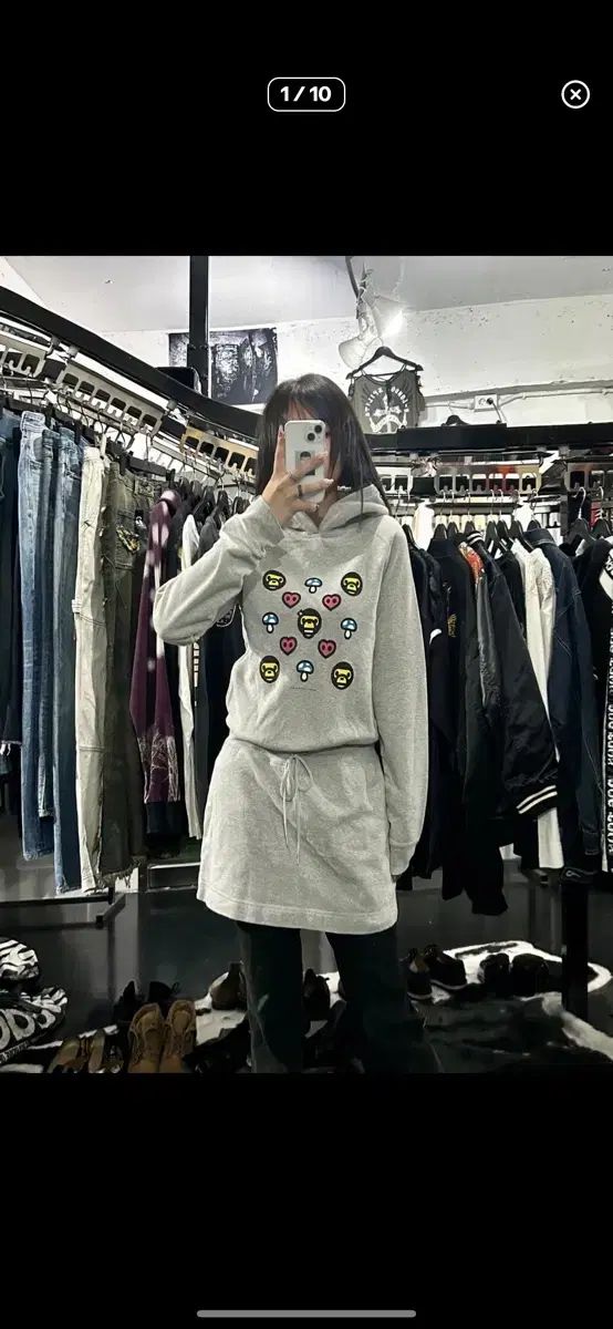 A BATHING APE フード ONE PIECE