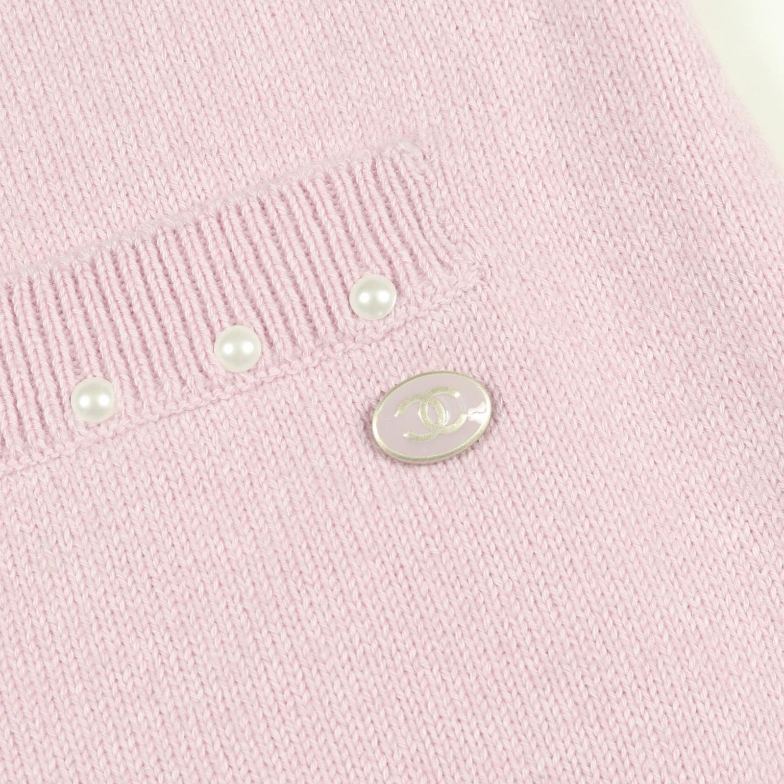  シャネル CHANEL ワンピース ココマークボタン コットン レディース A 長袖 七分袖 ひざ丈ワンピース