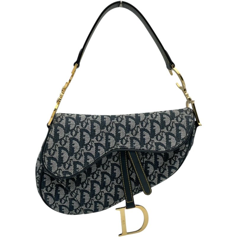 【最低価格】Christian Dior ネイビー　トロッター サドルバッグ クリスチャン・ディオール Christian Dior サドルバッグ ネイビー