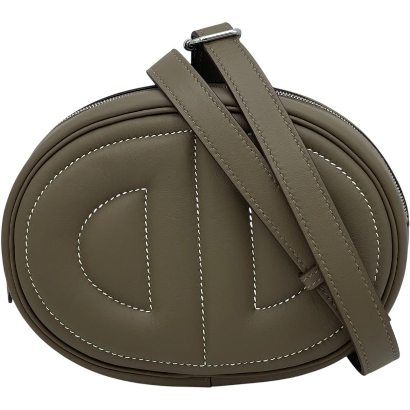 エルメス HERMES インザループボディバッグ W刻 エトゥープ SV金具 スイフト レディース ボディバッグ