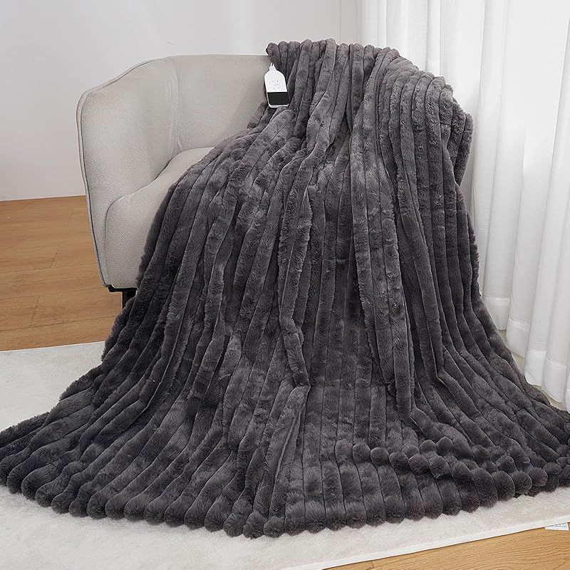 DGV 電気毛布 ふわとろ とろける ラビットファー調 掛け 敷き 掛け敷き