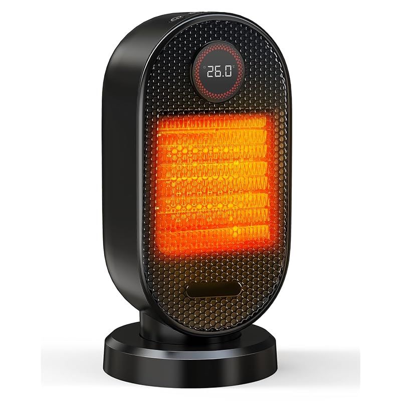 セラミックヒーター 小型 速暖 人感センサー付き ECO恒温モード 【2025冬革新登場 S720X】1100W/650W/4W 3段階温度調整 左右首振り タイマー機能 リモコン付き 電気ファンヒーター 2秒瞬間加熱 切り忘れ防止 転倒オフ 過熱保護 ミ 1