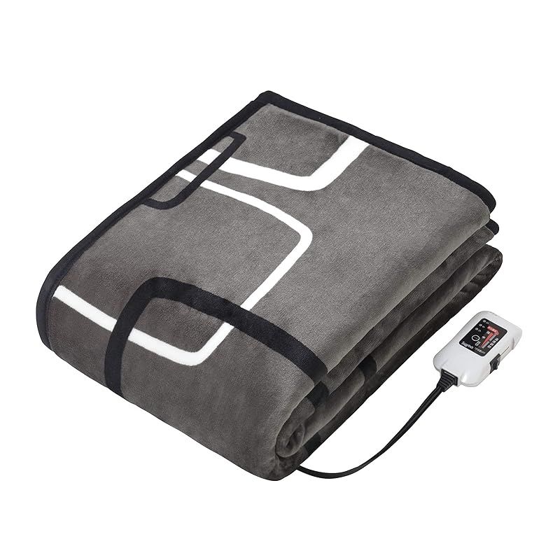 Sugibo スギボー ネット通販 モデル Premium Boa ムボア 電気掛敷兼用毛布ワイド DG ダークグレー 0