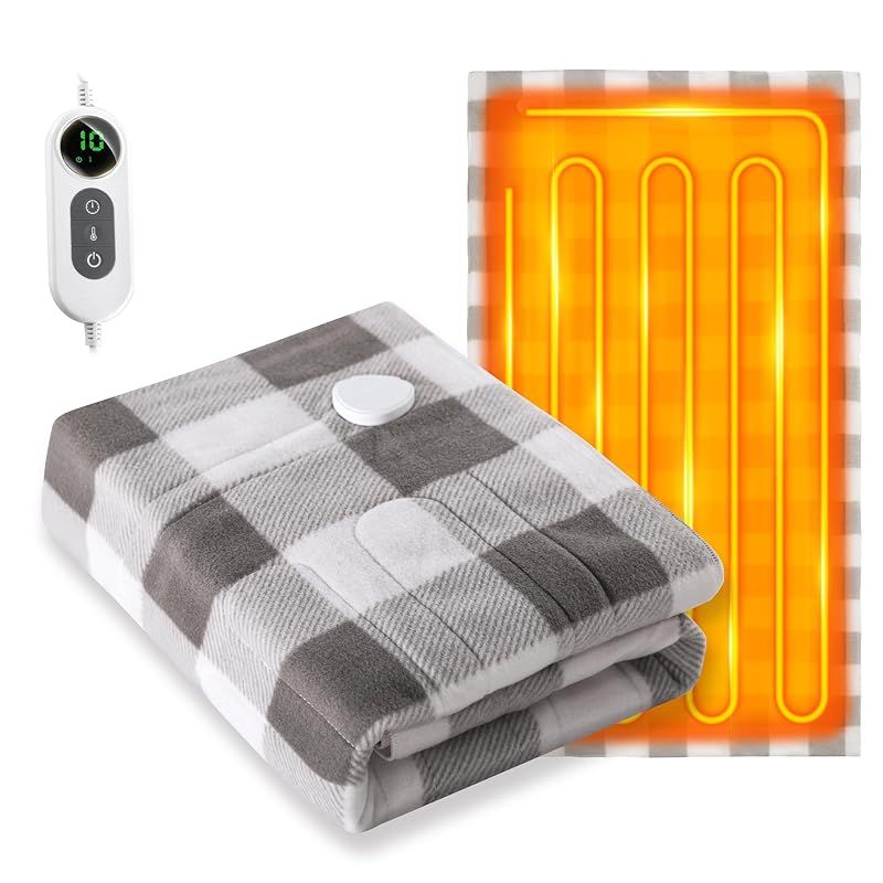 電気毛布 掛け敷き兼用 2025冬新モデル AI過熱保護機 -12Ｈタイマー付き 電気敷毛布 ひざ掛け 10段階温度 日本製ヒーター採用 60 S速暖 省エネ 電磁波カット ダニ退治 肩掛け でんきもうふ 洗える 軽量 柔らか 暖房器具 1