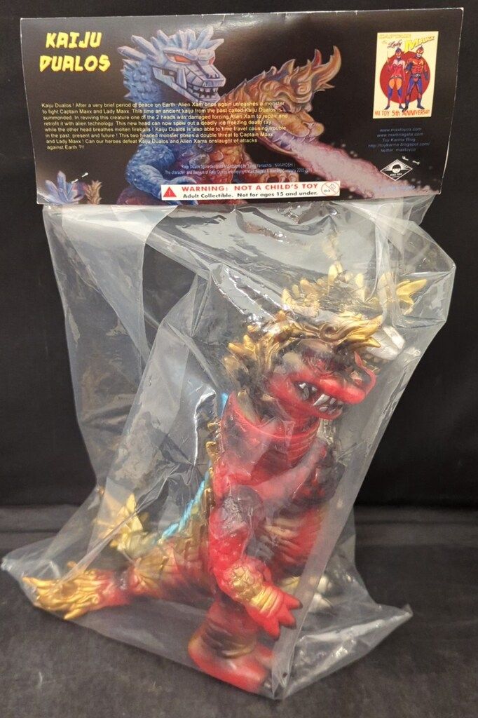 MAXTOY 双頭怪獣デュアロス One up限定 赤成型 シルバー/銀黒塗装