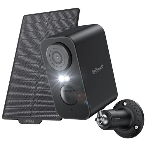 高証拠能力500万画素 電源＆配線不要 BCバネルで発電効率20%向上 ieGeek 防犯カメラ 屋外 ソーラーワイヤレス|WIFI 500万高画素130°広角 夜間カラー撮影 ソーラー充電 監視カメラ 工事不要 設置簡単 AI人物|動体検知 検知 m