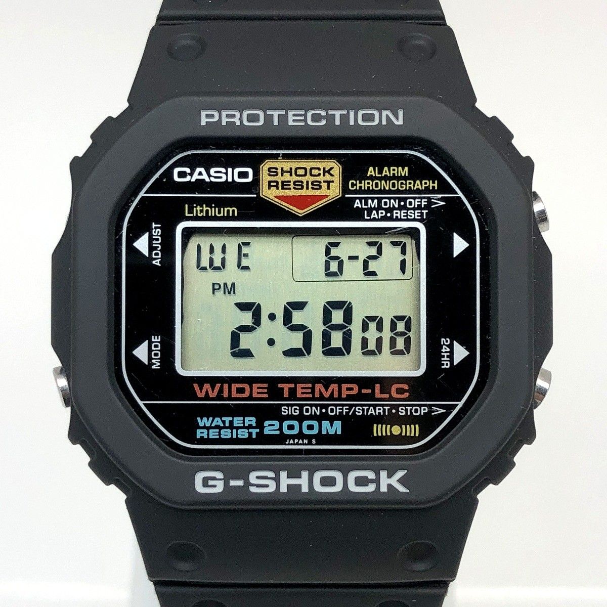 G SHOCK ジーショック WW 5300 C 1 M 491 レストア WIDE TEMP LC 30℃ 耐低温モデル ライト点灯機能なし 1984年 発売