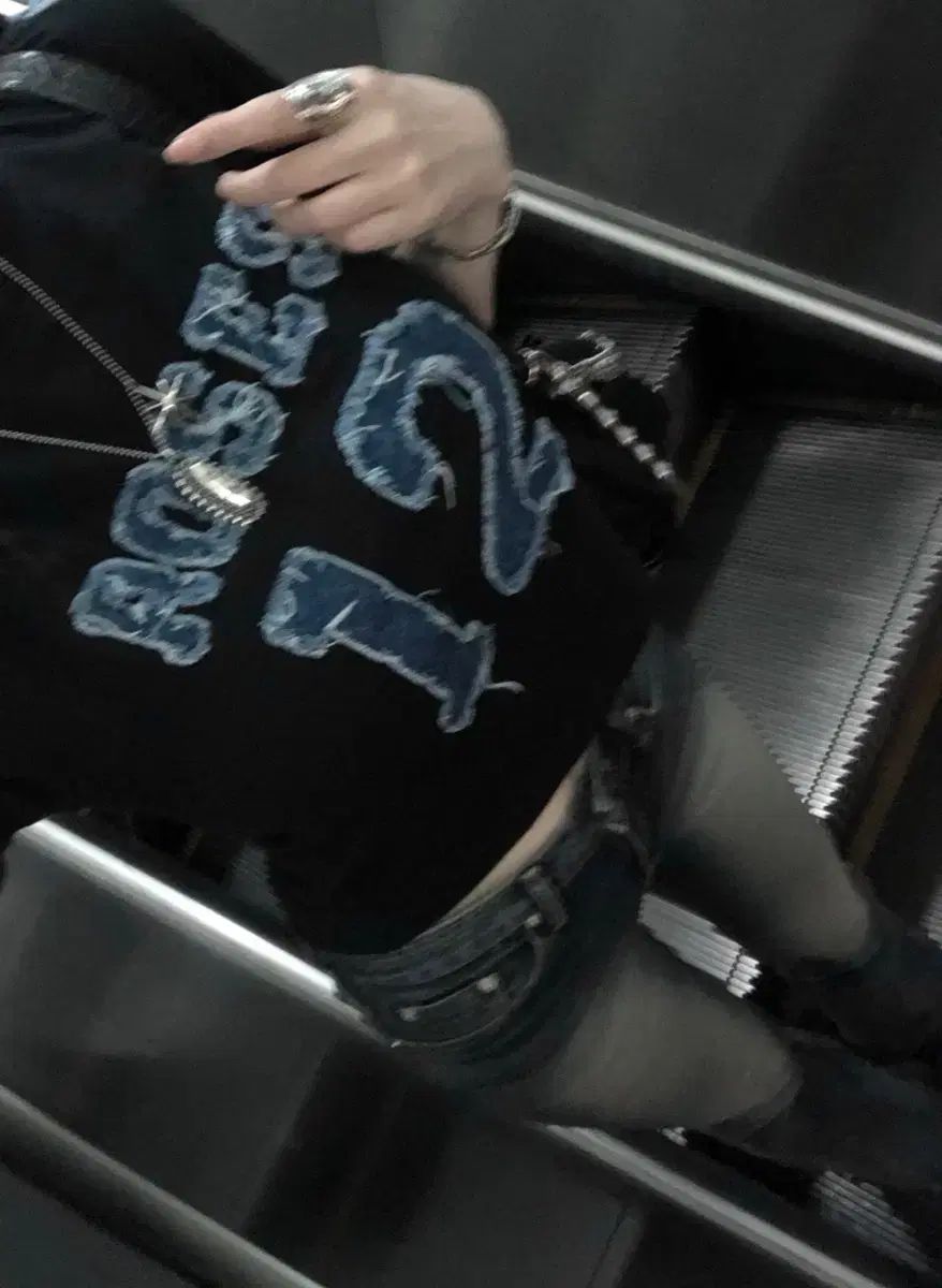 BOHEMSEO ボヘミアンソウル ウォッシュ ブーツカット パンツ ブルー デニムパンツ M