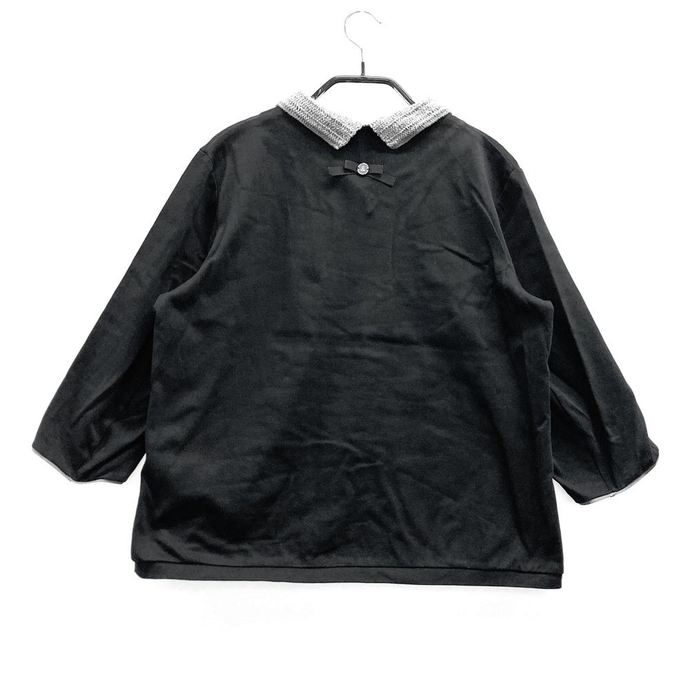 サイズ：38 LANVIN SPORT ランバン スポール 長袖ポロシャツ ブラック