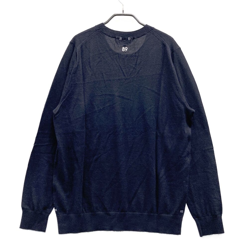 サイズ 6 PEARLY GATES パーリーゲイツ カシミヤ ニットセーター ネイビー系 ゴルフウェア メンズ ストスト