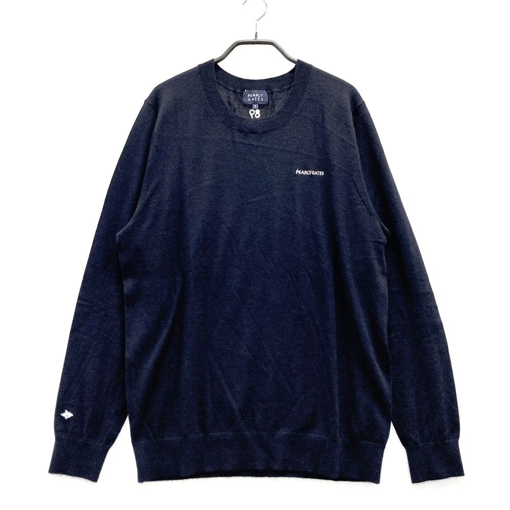 サイズ 6 PEARLY GATES パーリーゲイツ カシミヤ ニットセーター ネイビー系 ゴルフウェア メンズ ストスト