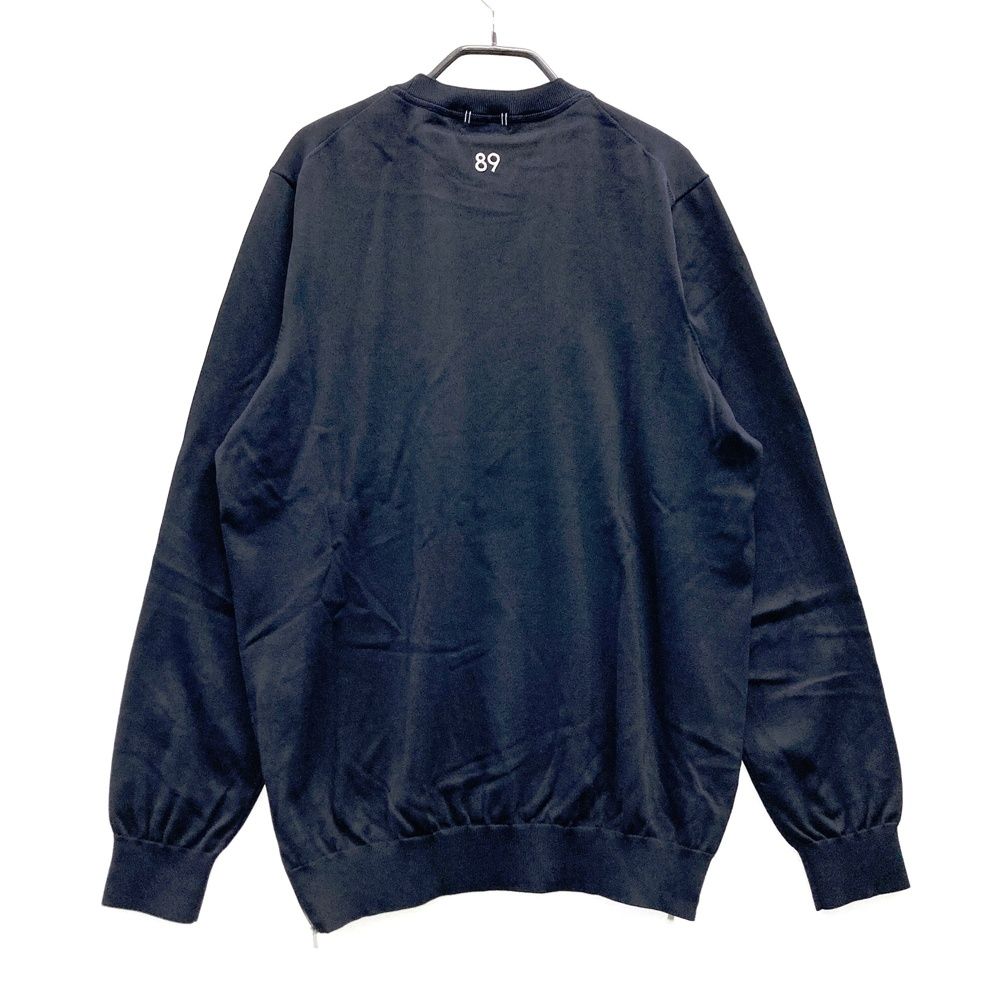 サイズ 6 PEARLY GATES パーリーゲイツ ニットセーター 裾ジップ ネイビー系 ゴルフウェア メンズ ストスト