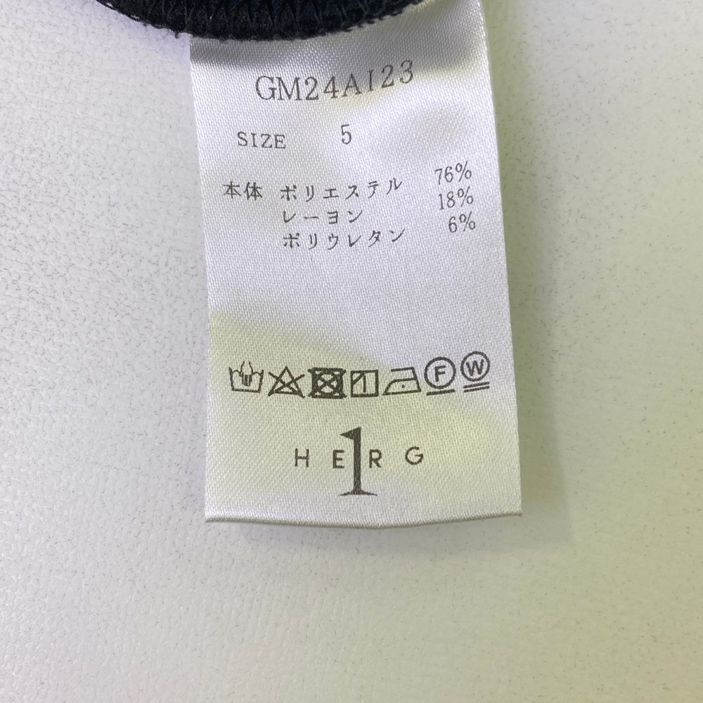 サイズ：5 HERG1 エルグワン ハーフジップ スウェットパーカー