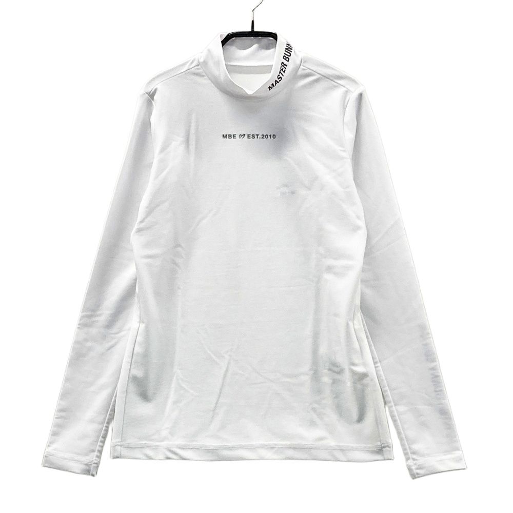 サイズ 0 MASTER BUNNY EDITION マスターバニーエディション 2025年 ハイネック 長袖Tシャツ ホワイト系 ゴルフウェア レディース ストスト