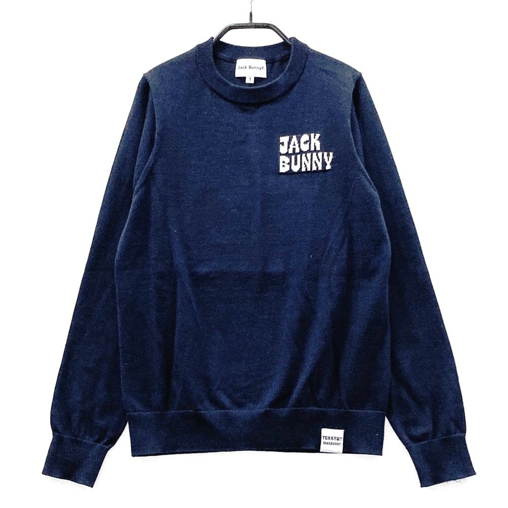 サイズ：1 JACK BUNNY ジャックバニー 2023年 ニット セーター  ネイビー系 [240101586999] ゴルフウェア レディース ストスト サイズ：1 JACK BUNNY ジャックバニー 2023年 ニット セーター
