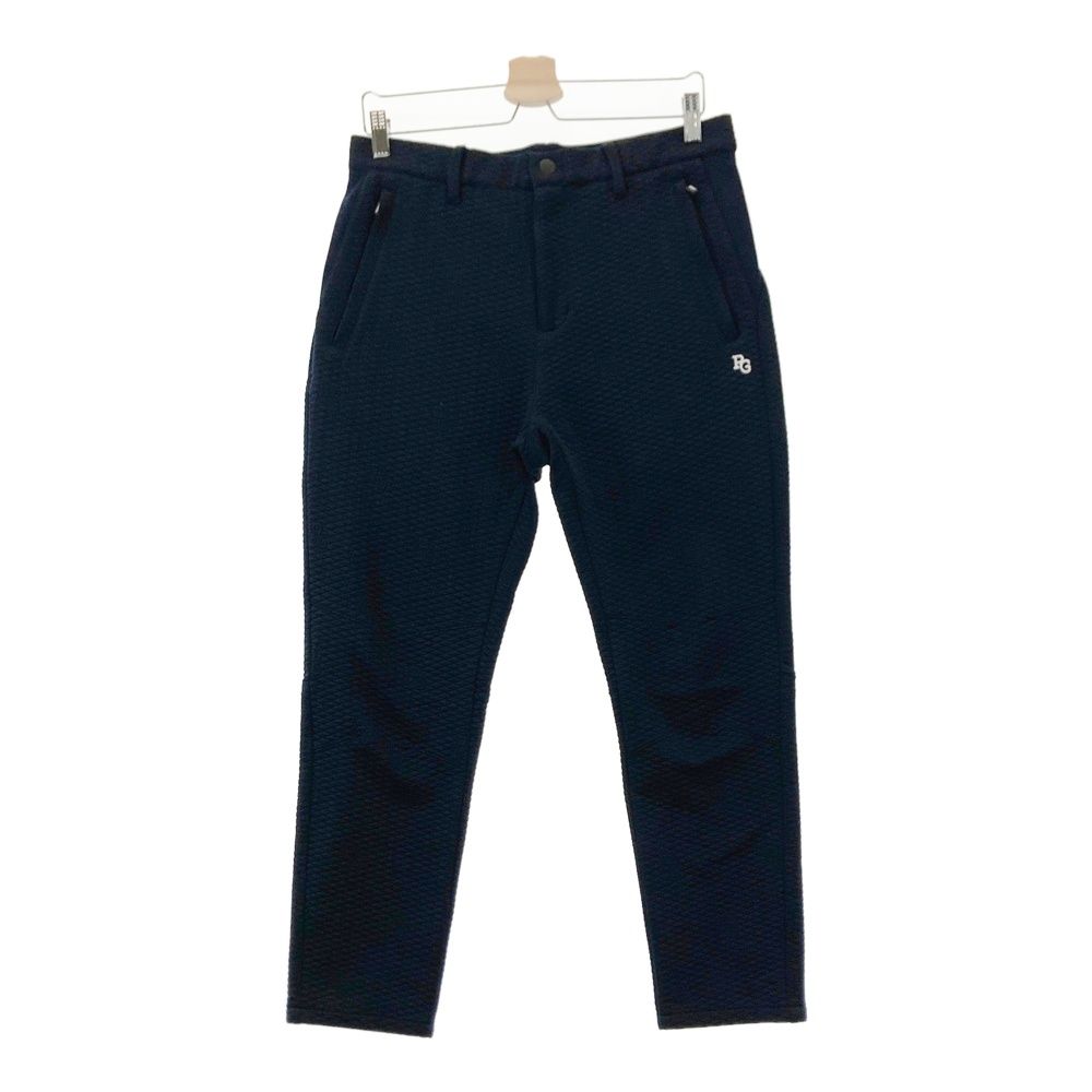 サイズ 5 PEARLY GATES パーリーゲイツ 2025年モデル ロングパンツ ロゴ総柄 ネイビー系 ゴルフウェア メンズ ストスト