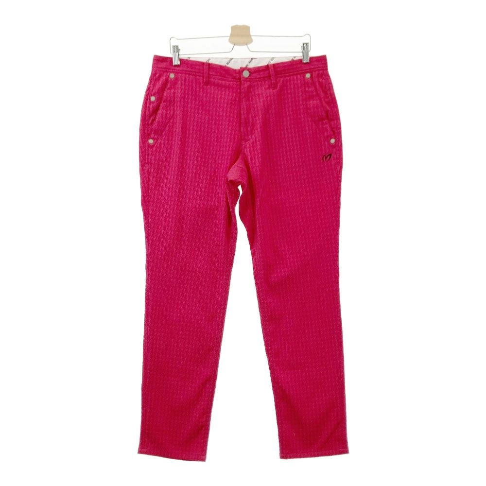 サイズ 6 MASTER BUNNY EDITION マスターバニーエディション モデル ロングパンツ 総柄 ピンク系 ゴルフウェア メンズ ストスト