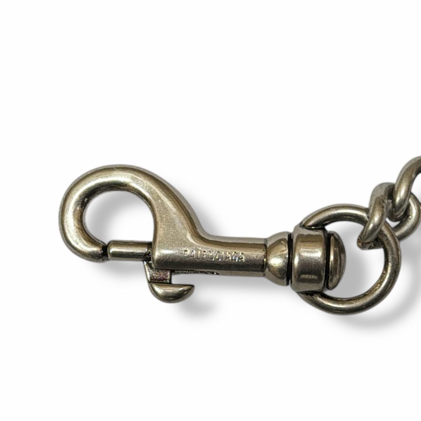 BALENCIAGA タイポロゴ ウォレットチェーン シルバーアクセサリー