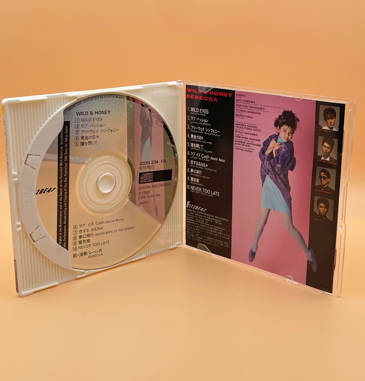 旧規格ケース レベッカ CD ワイルド & ハニー Rebecca WILD & HONEY