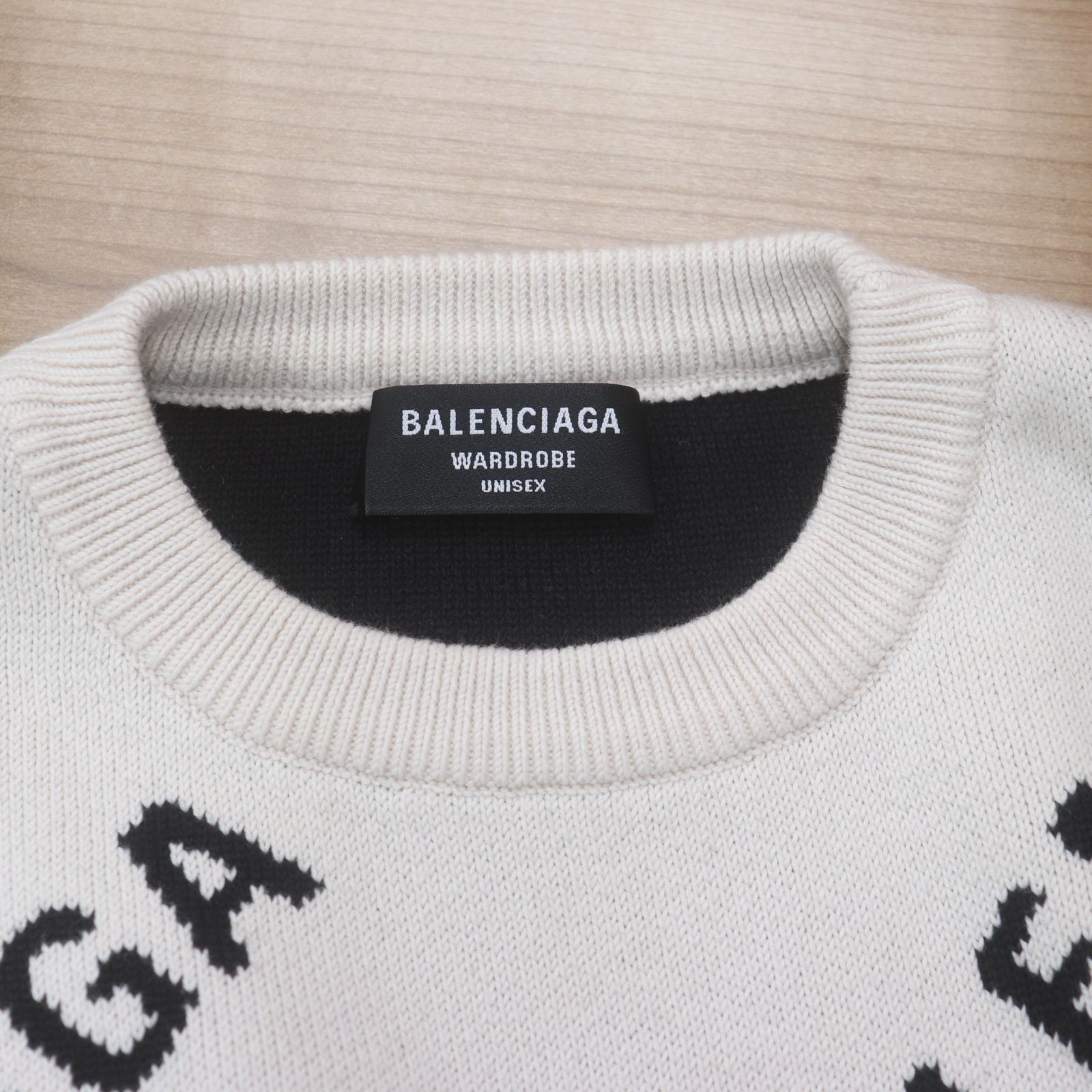 ITWIXXKBAJFS BALENCIAGA バレンシアガ セーター ニット 長袖 ロゴ 総