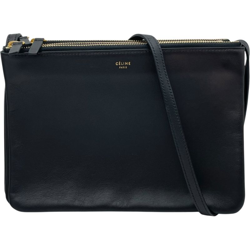 セリーヌ CELINE トリオバッグ 187631 ブラック ラム レディース ショルダーバッグ