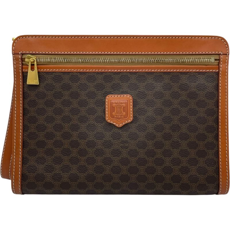 セリーヌ CELINE マダカムハンドバッグ ブラウン PVC マダカム レディース ハンドバッグ