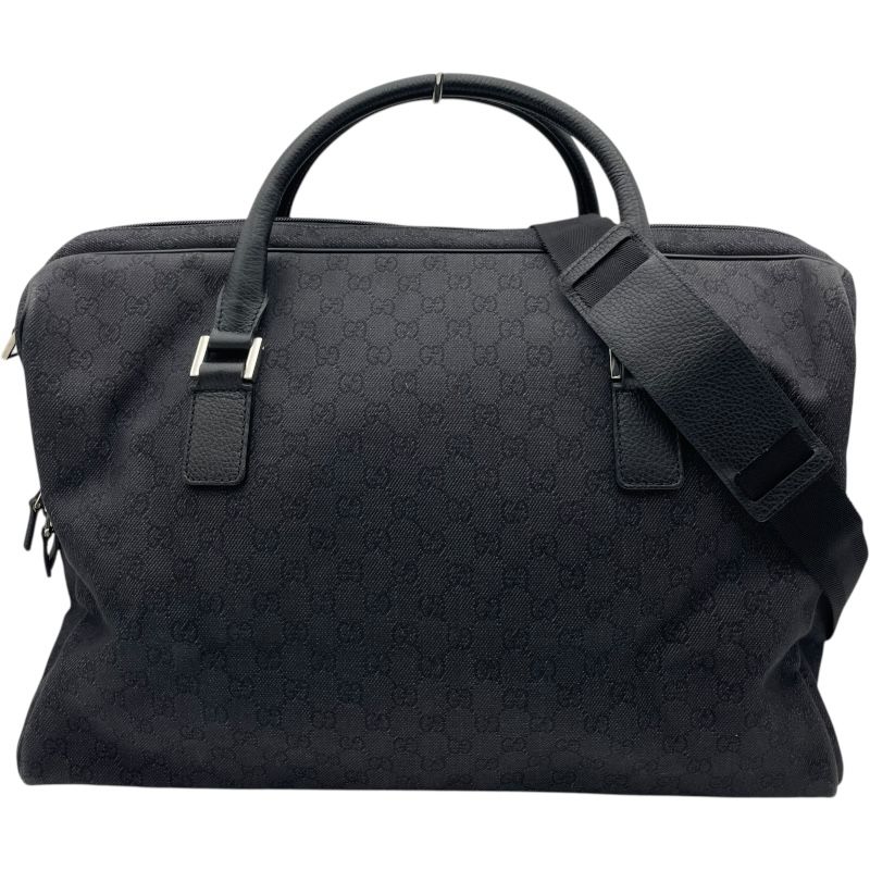 グッチ GUCCI ボストンバッグ 196356 ブラック GGデニム ユニセックス