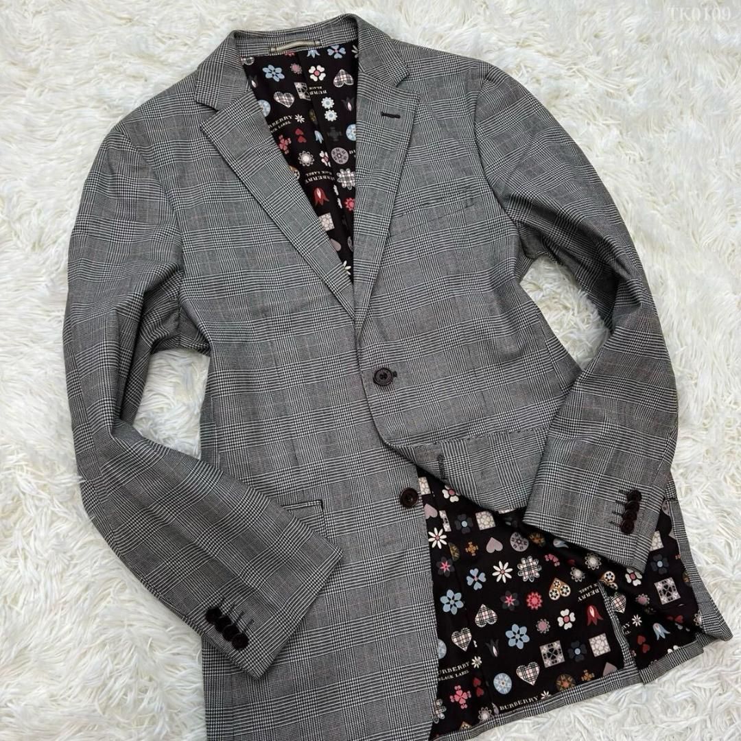 極美品/M】BURBERRY BLACK LABEL バーバリーブックレーベル テーラード 