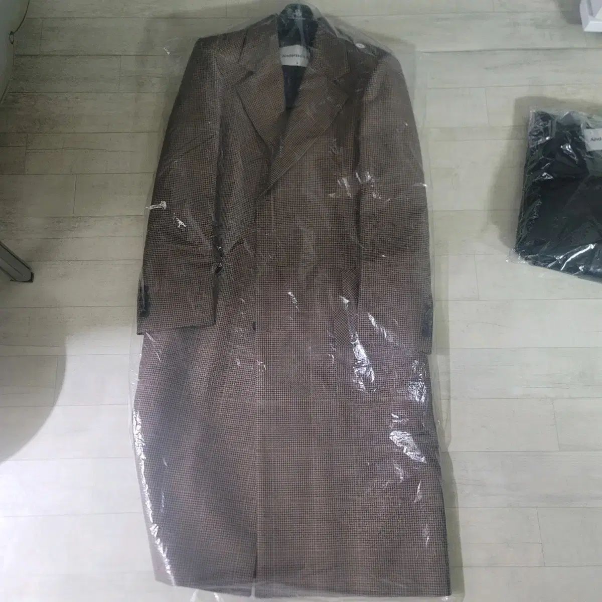 Andersson Bell アンダースンベル JOSEPH ジョゼフ ブラウン ウール CHECK Single シングル コートm