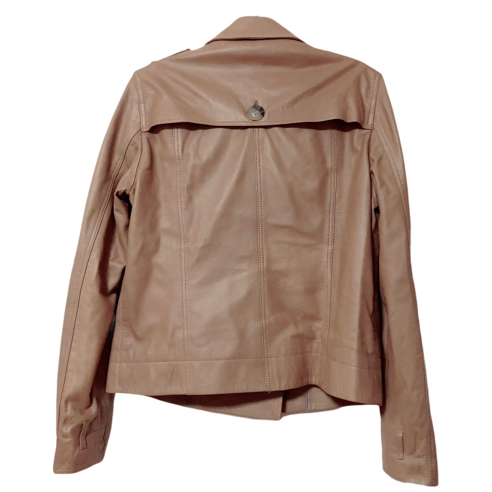 zk4 【美品】Massimo Dutti マッシモドゥッティ レザージャケット