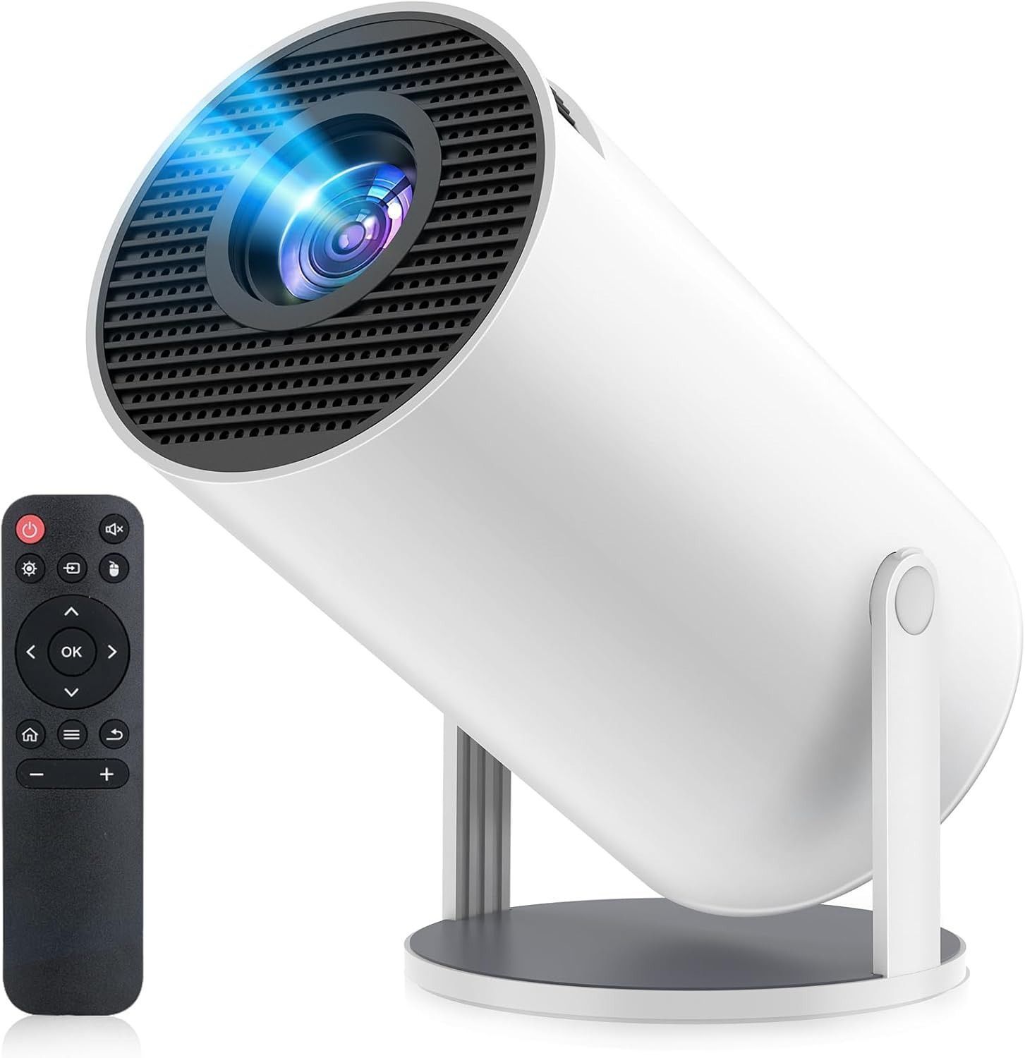 プロジェクター 家庭用【2025年進化モデル・27000LM・4K対応】超小型 270°回転 高輝度 1080P 天井投影 WI-FI6大画面 ANDROID TV搭載 BLUETOOTH5.4 HIFIスピーカー 自動台形補正 ズーム機能 短距離投影 プロジェクター 家庭用同画面モデルです【2025年進化モデル・27000LM