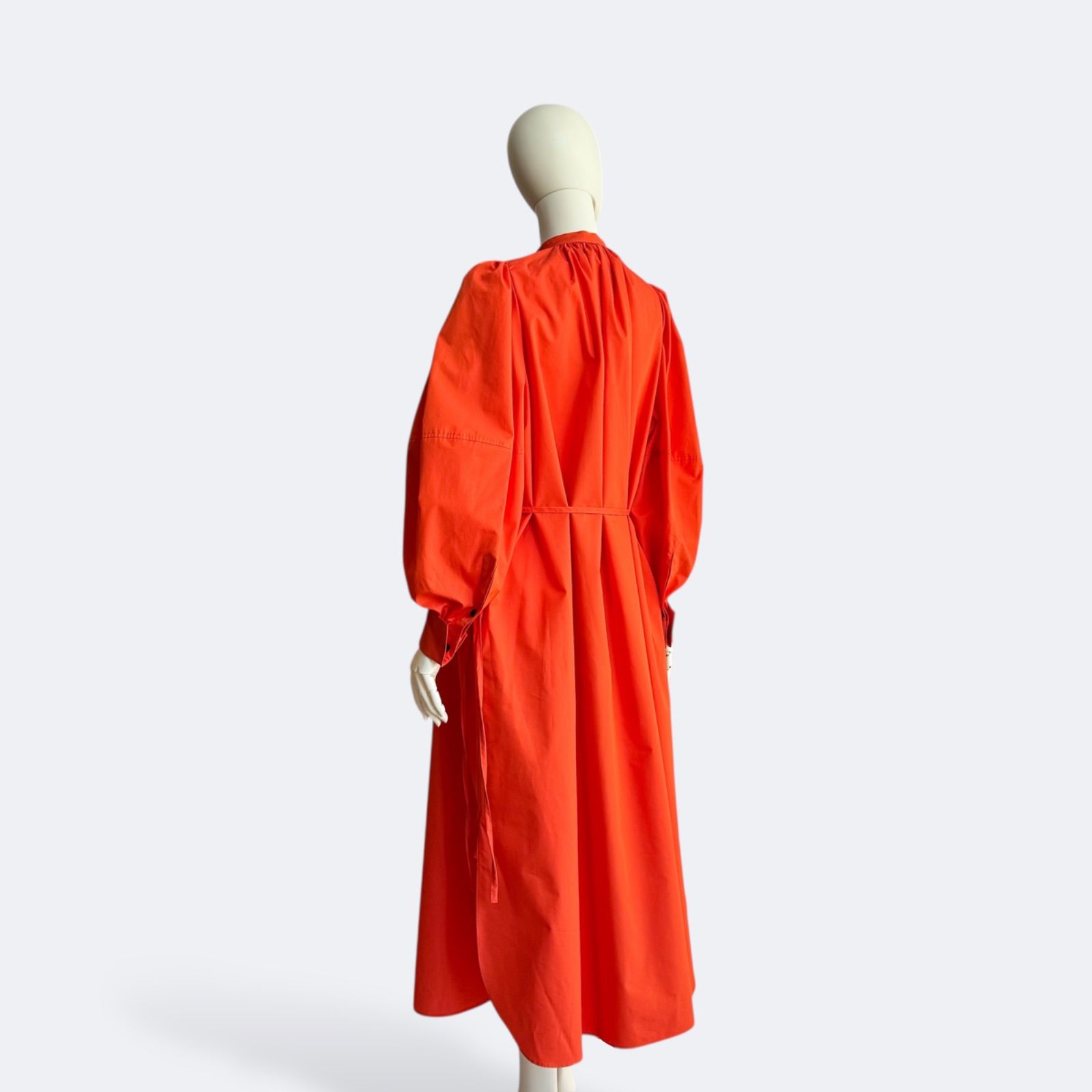 HYKE ハイク オレンジ ロングワンピース 長袖 ワンピース - メルカリ 