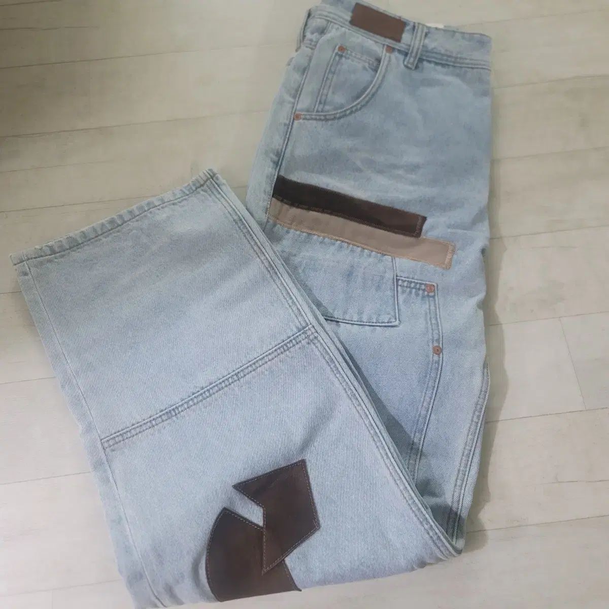 キンロックアンダーソン ボヘミアン ワイドデニム L