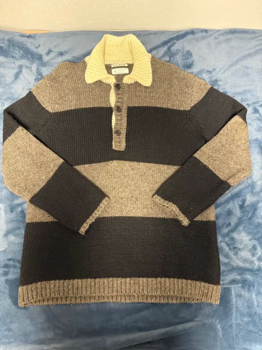 OUR LEGACY BIGピケ アークス ラグビー ストライプ ニット 48