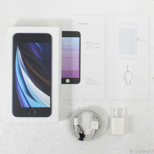 中古品〕 iPhone SE 第2世代 64GB ホワイト MX9T2J／A SIMフリー【269