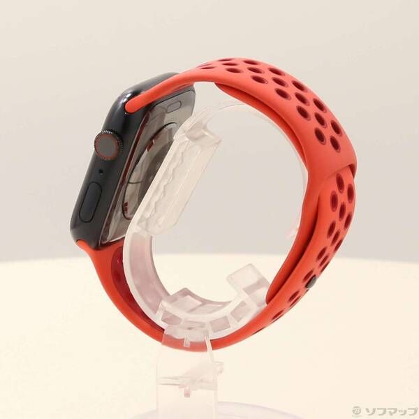 〔 品〕 Apple Watch Series 8 GPS Cellular 45 mm ミッドナイトアルミニウムケース ブライトクリムゾン ジムレッドNikeスポーツバンド 198
