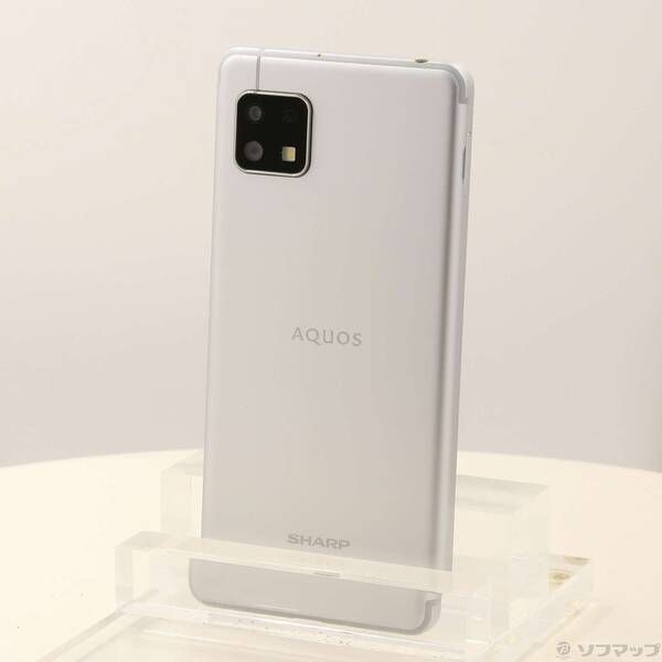 中古品〕 AQUOS sense4 lite 64GB シルバー SH-RM15 楽天 SIMフリー