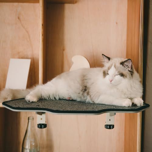 Cat Kick 大型 ステップ 猫 ベッド 穴あけ不要 工具不要 本棚 テーブル 棚 猫用ステップ キャットステップ キャットウォーク 取り付け簡単 省スペース 賃貸 壁 キャットタワー 猫用品 30 x 55 15 cm kgまでmm