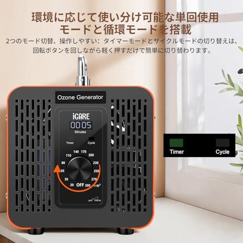 オゾン発生器【PSE認証済】60000mg/h 業務用 オゾン脱臭機 家庭用空気