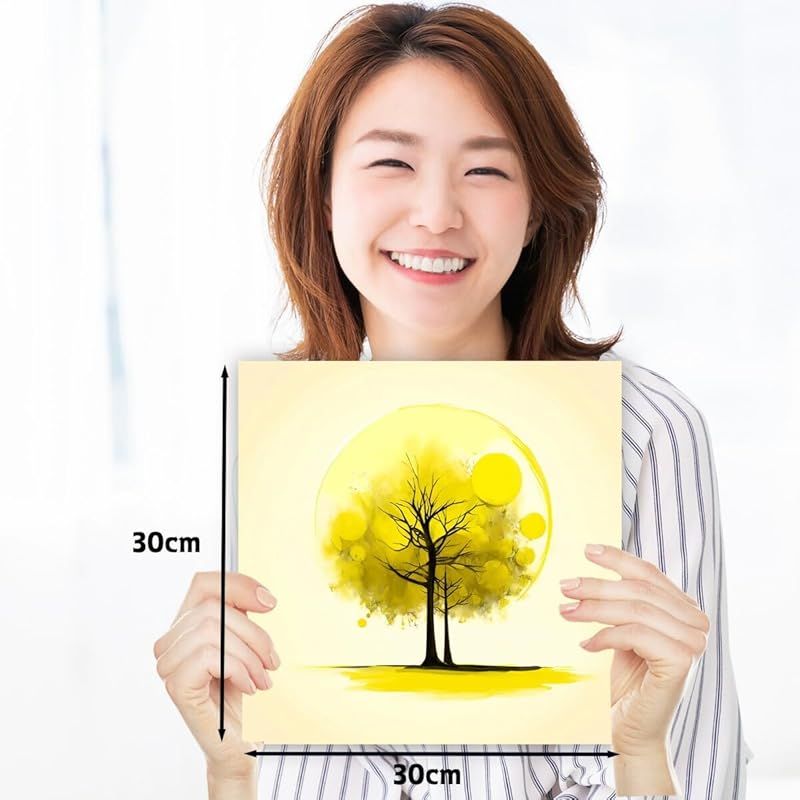 新品】 黄金郷の木 絵画 キャンバスアート 開運 運気上昇 風水アート