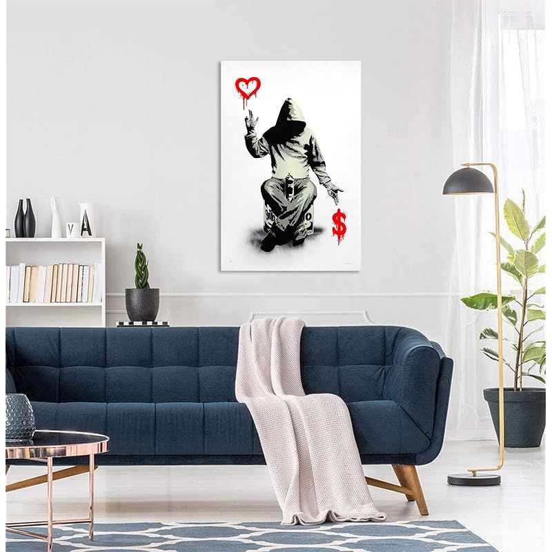新品】 Banksy バンクシー 愛とお金 ポスター アートパネル 絵画 写真