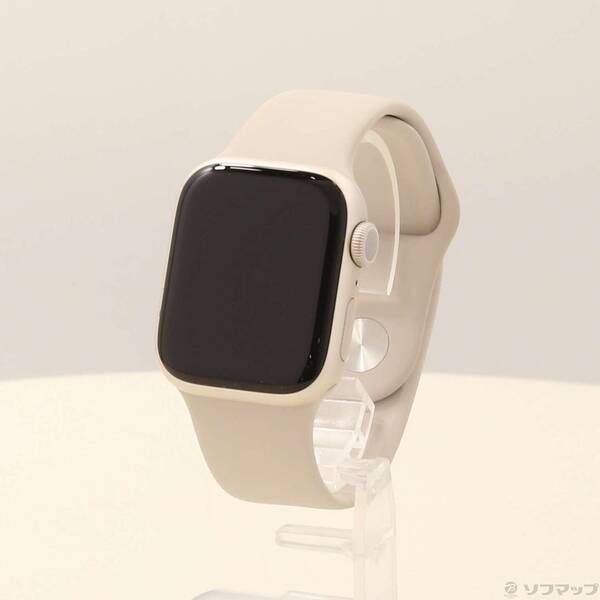 〔 品〕 Apple Watch Series 8 GPS 41 mm スターライトアルミニウムケース スターライトスポーツバンド 198