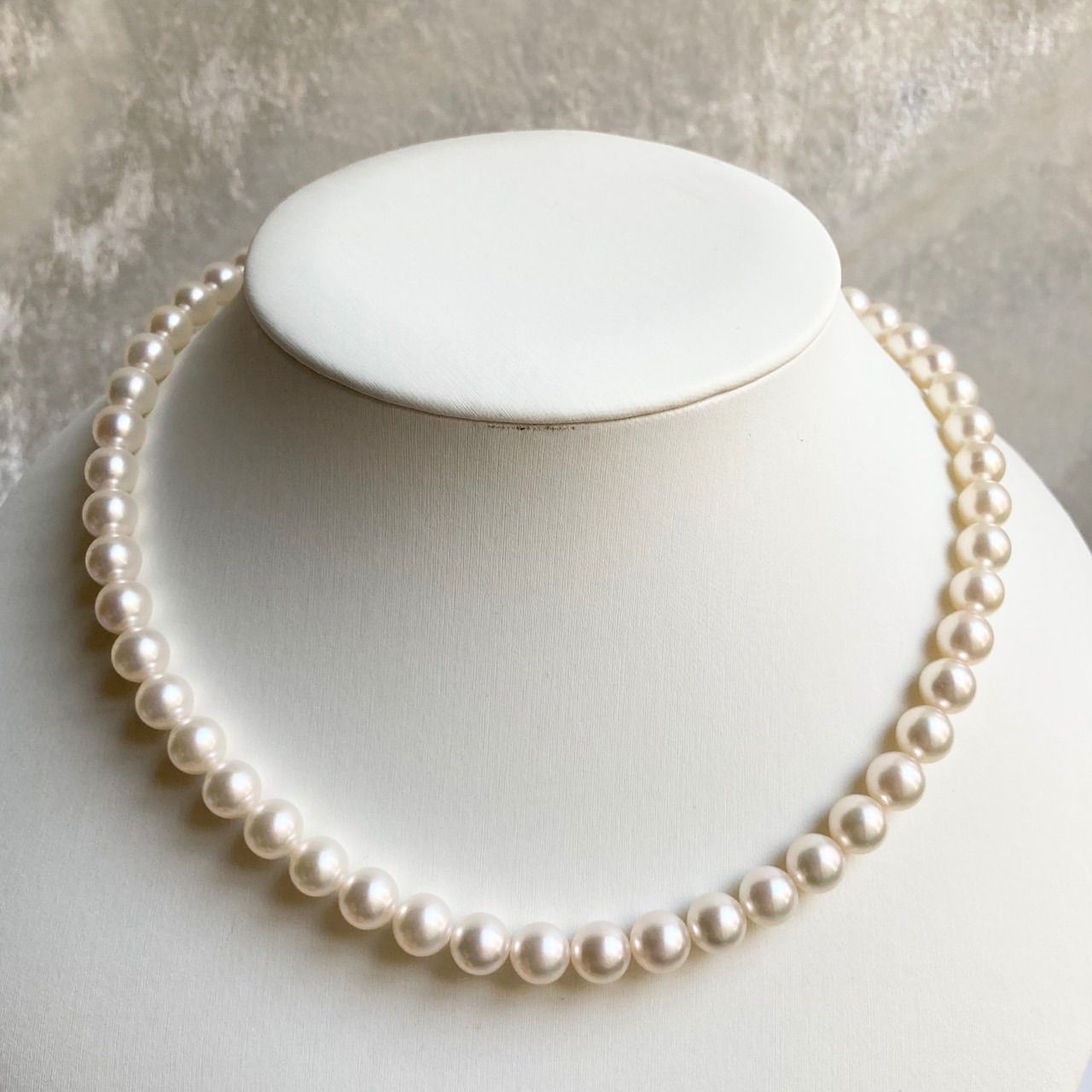 花珠 あこや真珠 ネックレス 7.5-8.0mm 43cm silver 鑑別書付き z15