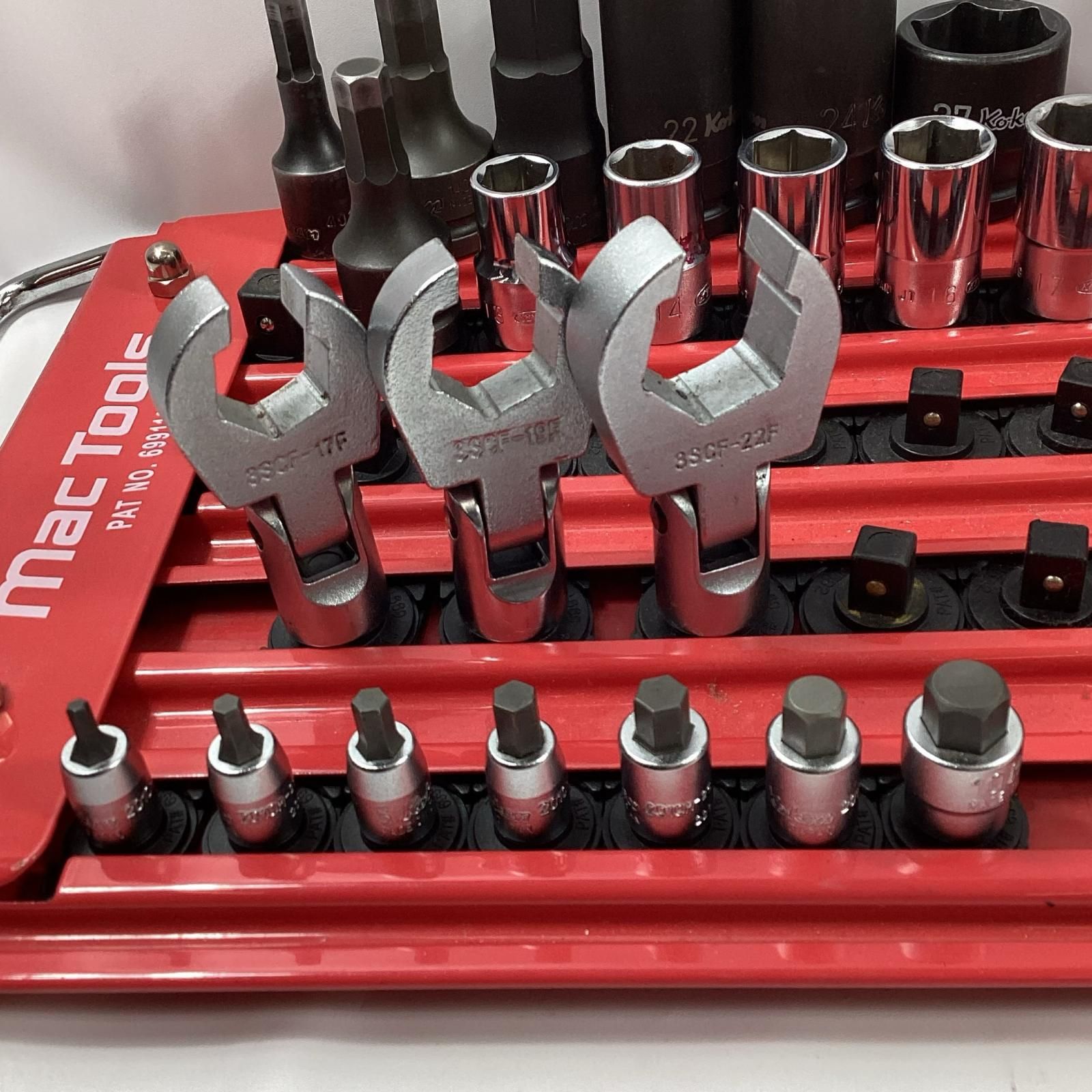 MAC TOOLS マック 5列ロックソケットトレイ 他社ソケット 41点付き