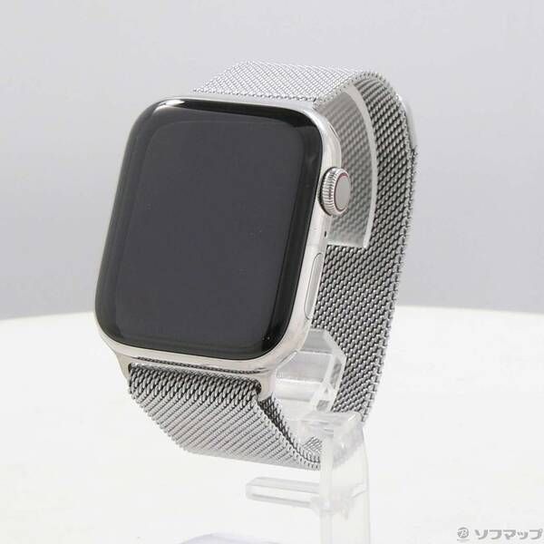〔 品〕 Apple Watch Series 6 GPS Cellular 44 mm シルバーステンレススチールケース シルバーミラネーゼループ 377