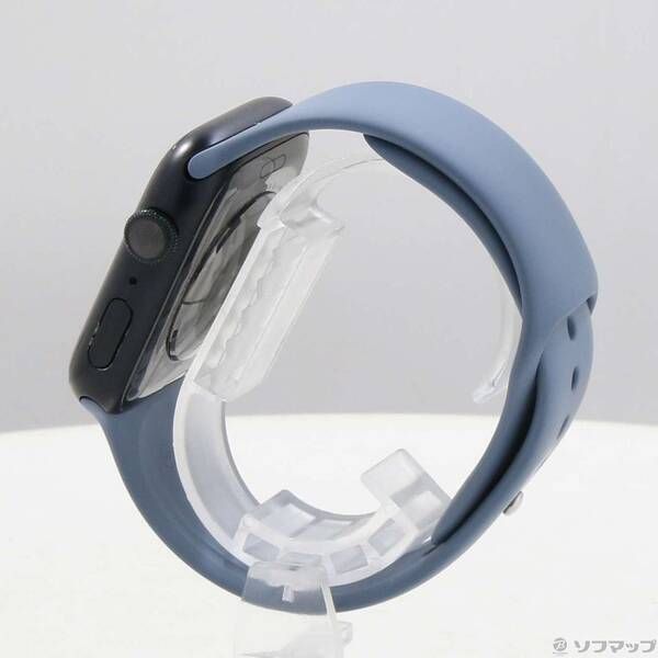 〔 品〕 Apple Watch Series 8 GPS 45 mm ミッドナイトアルミニウムケース スレートブルースポーツバンド 262